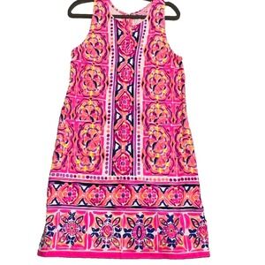 Lilly Pulitzer Carlotta Stretch Shift Dress Pink Fusion Size 6 Sleeveless